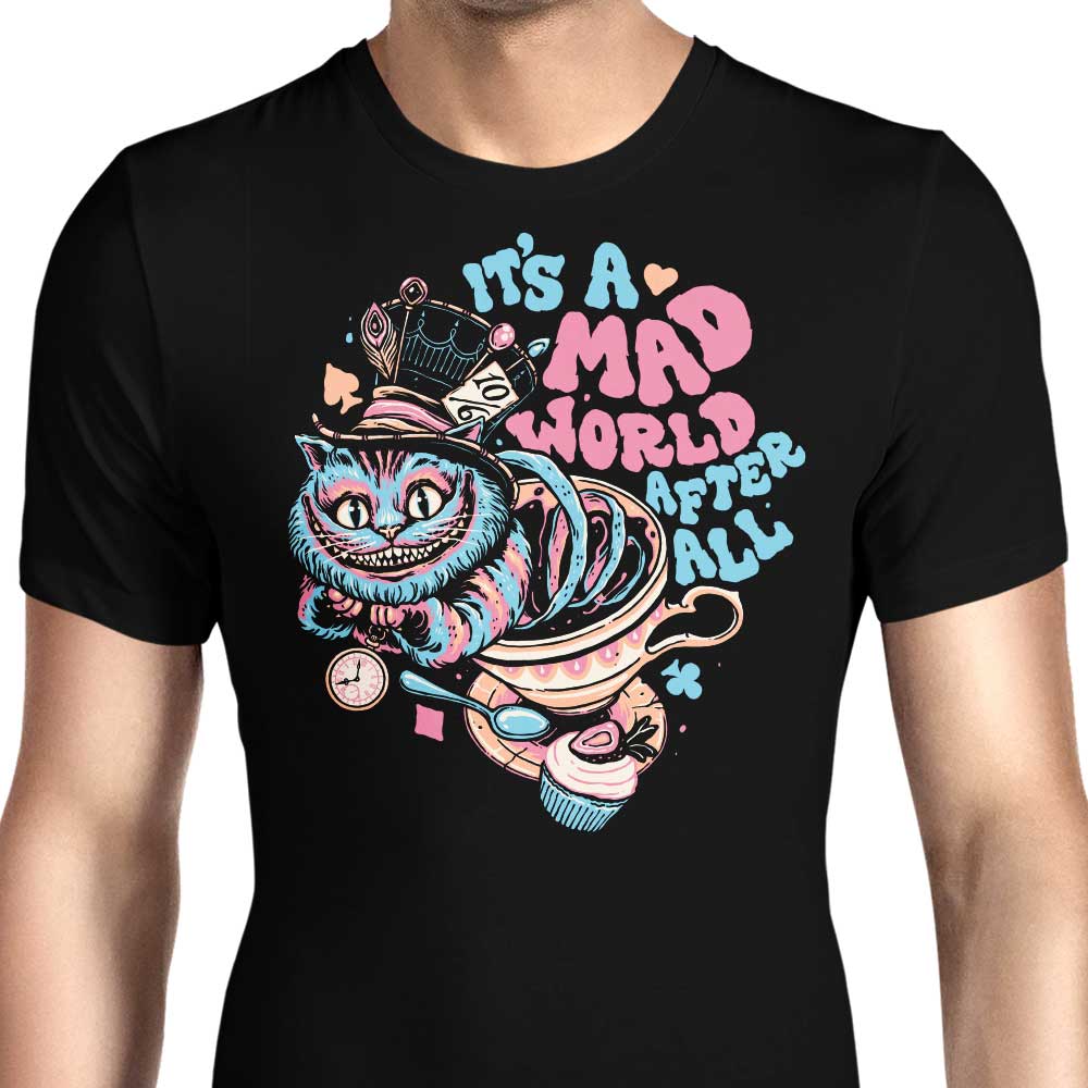 Mad World Cat Men's Apparel - Adult & Kids T-Shirts, Sweatshirts & Hoodies apparel design preview 1