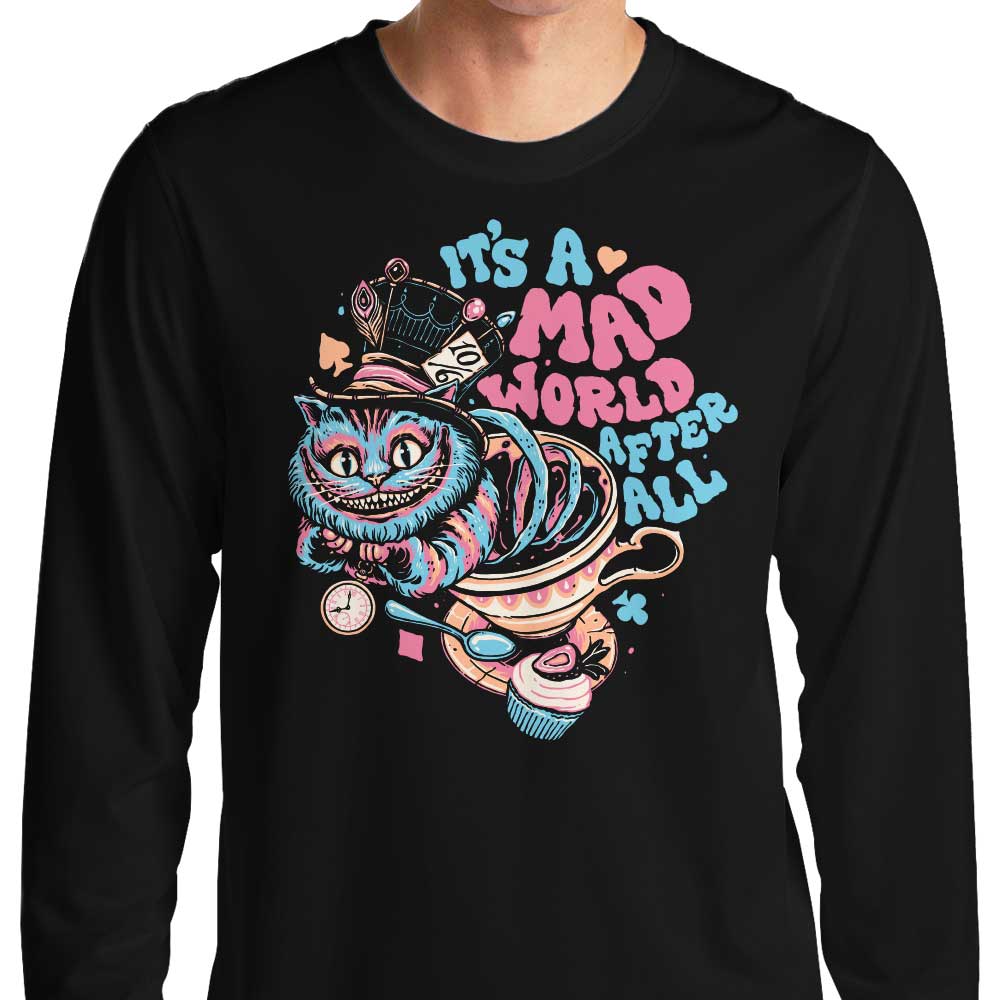 Mad World Cat - Adult & Kids T-Shirts, Sweatshirts & Hoodies apparel design preview 1