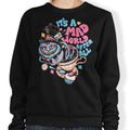 Mad World Cat - Adult & Kids T-Shirts, Sweatshirts & Hoodies apparel design preview 1