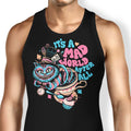 Mad World Cat Tank Top - Adult & Kids T-Shirts, Sweatshirts & Hoodies apparel design preview 1