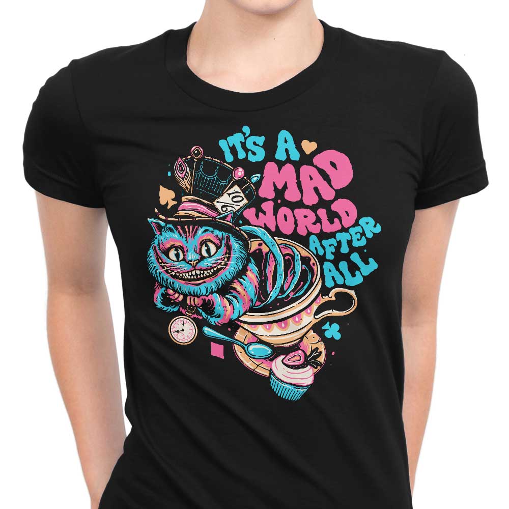 Mad World Cat Women's Apparel - Adult & Kids T-Shirts, Sweatshirts & Hoodies apparel design preview 1