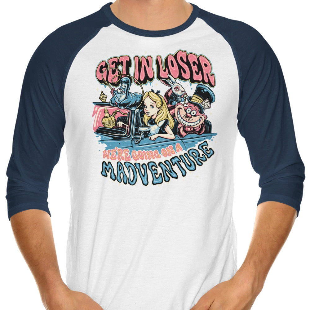 Madventure 3/4 Sleeve Raglan - Adult & Kids T-Shirts, Sweatshirts & Hoodies apparel design preview 1