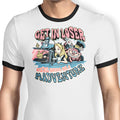 Madventure Ringer - Adult & Kids T-Shirts, Sweatshirts & Hoodies apparel design preview 1