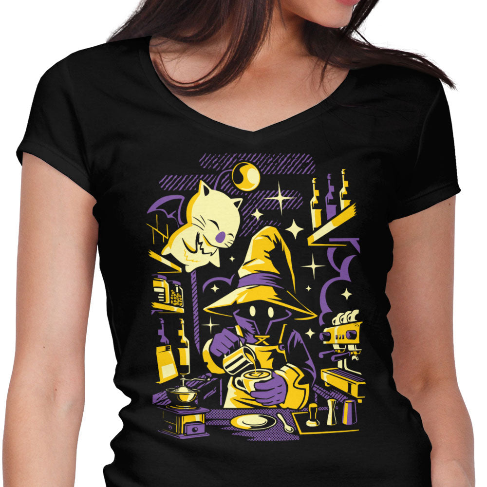 Mage Latte Women's V-Neck - Adult & Kids T-Shirts, Sweatshirts & Hoodies apparel design preview 1