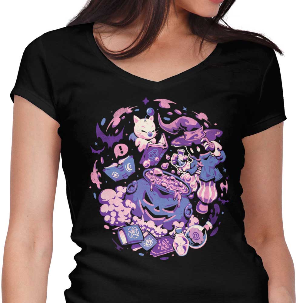 Mage Spell Women's V-Neck - Adult & Kids T-Shirts, Sweatshirts & Hoodies apparel design preview 1
