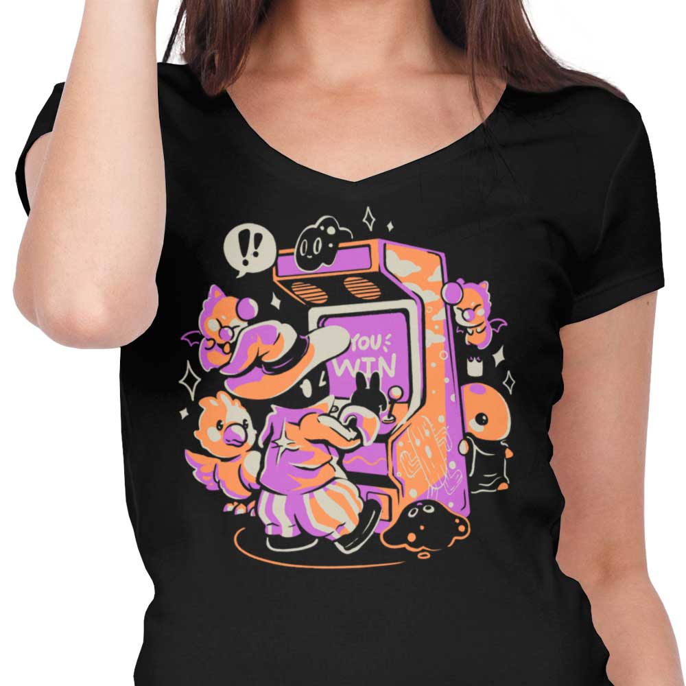 Magic Arcade Women's V-Neck - Adult & Kids T-Shirts, Sweatshirts & Hoodies apparel design preview 2