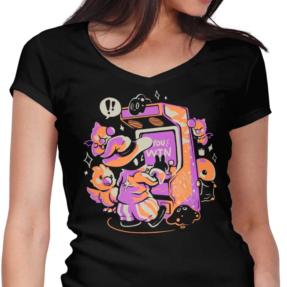 Magic Arcade Women's V-Neck - Adult & Kids T-Shirts, Sweatshirts & Hoodies apparel design preview 1