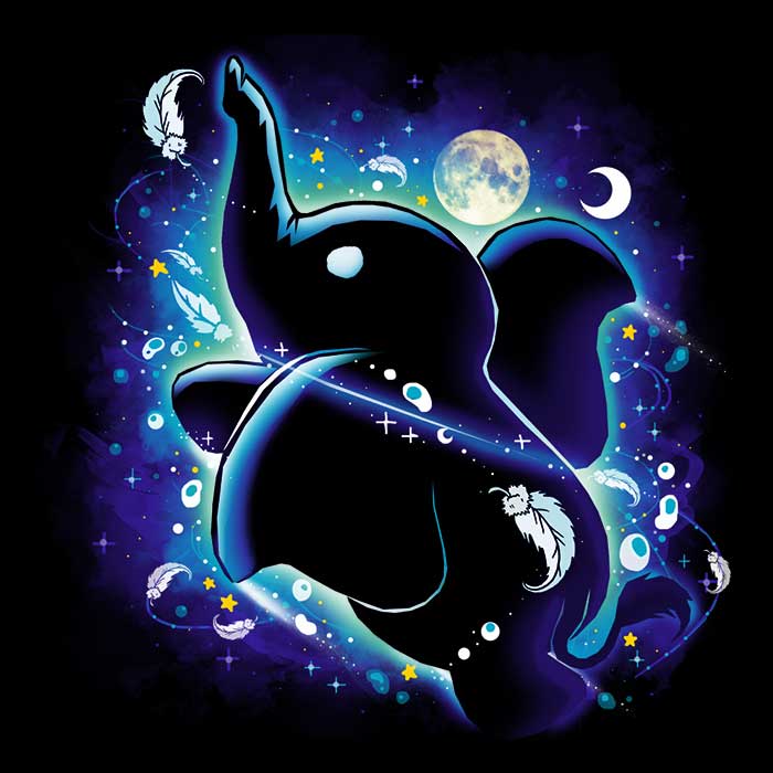 Magical Elephant Women's Apparel - Adult & Kids T-Shirts, Sweatshirts & Hoodies apparel design preview 2