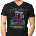 Magnetic Xmas Men's V-Neck - Adult & Kids T-Shirts, Sweatshirts & Hoodies apparel design preview 1