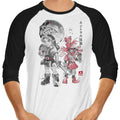 Majora's Sumi-e 3/4 Sleeve Raglan - Adult & Kids T-Shirts, Sweatshirts & Hoodies apparel design preview 1