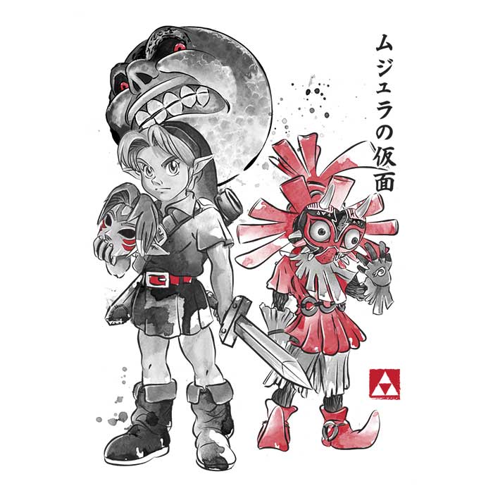 Majora's Sumi-e Men's Apparel - Adult & Kids T-Shirts, Sweatshirts & Hoodies apparel design preview 2