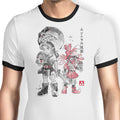 Majora's Sumi-e Ringer - Adult & Kids T-Shirts, Sweatshirts & Hoodies apparel design preview 1
