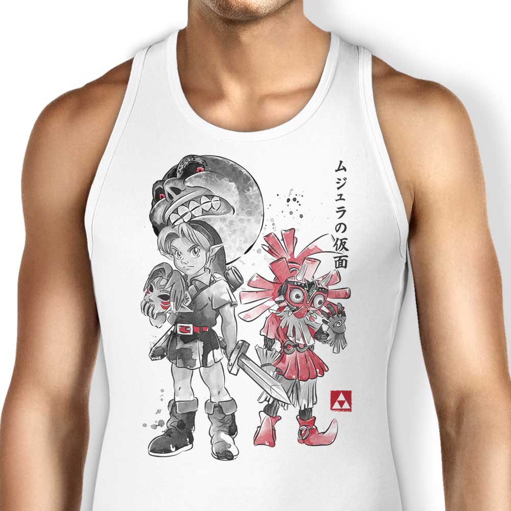 Majora's Sumi-e Tank Top - Adult & Kids T-Shirts, Sweatshirts & Hoodies apparel design preview 1
