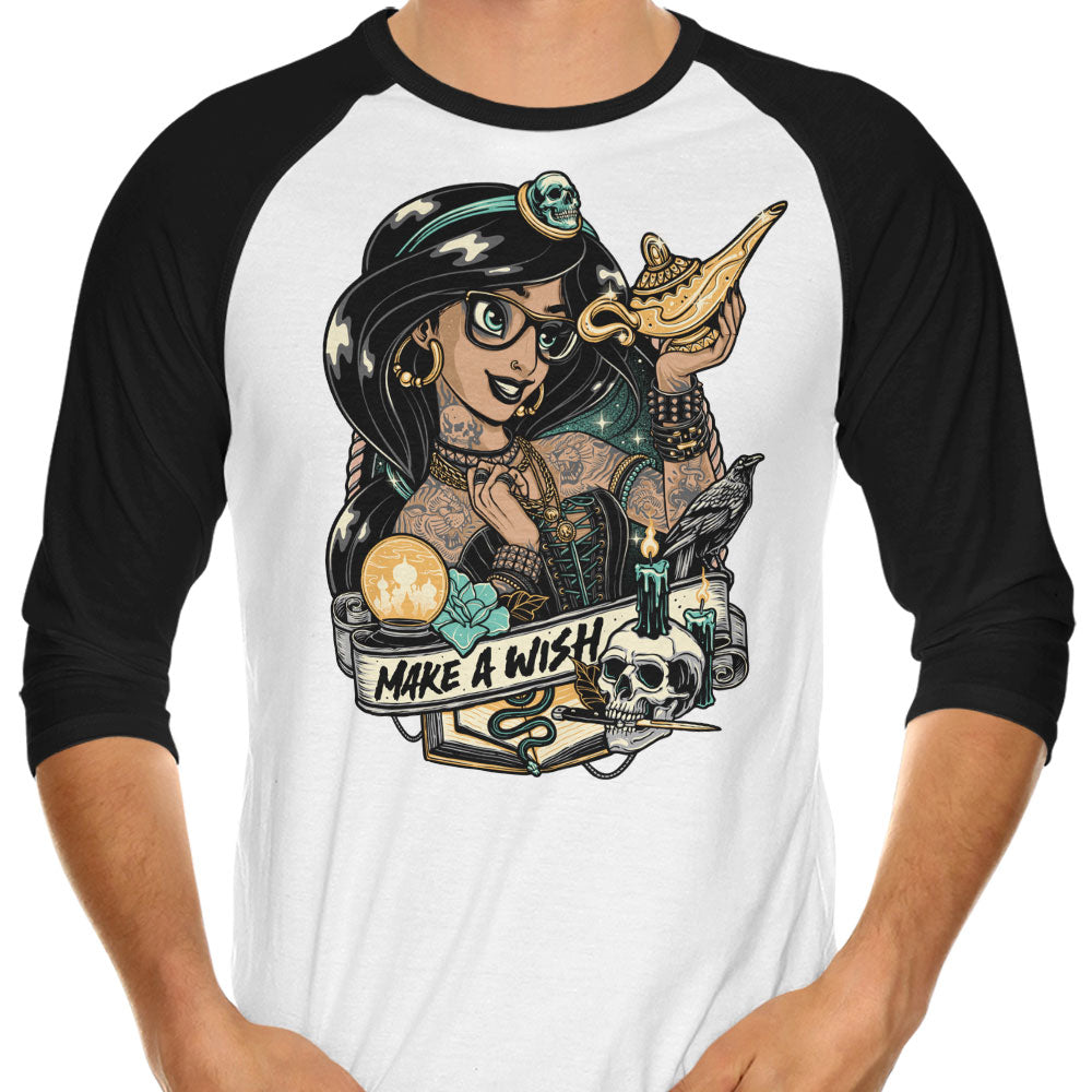 Make a Wish 3/4 Sleeve Raglan - Adult & Kids T-Shirts, Sweatshirts & Hoodies apparel design preview 1