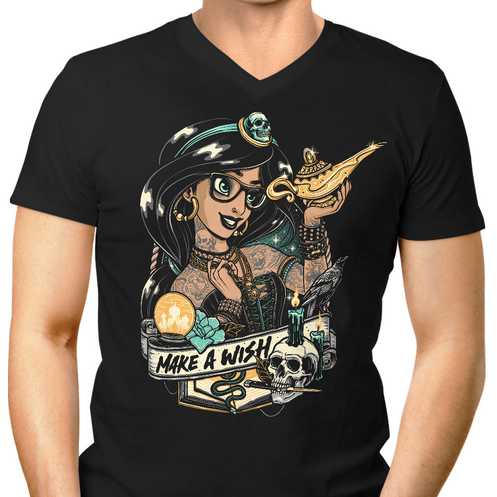 Make a Wish Men's V-Neck - Adult & Kids T-Shirts, Sweatshirts & Hoodies apparel design preview 1
