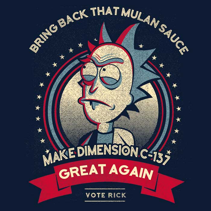 Make Dimension C-137 Great Again Youth Apparel - Adult & Kids T-Shirts, Sweatshirts & Hoodies apparel design preview 2