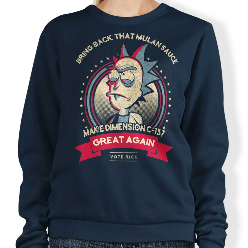 Make Dimension C-137 Great Again - Adult & Kids T-Shirts, Sweatshirts & Hoodies apparel design preview 1