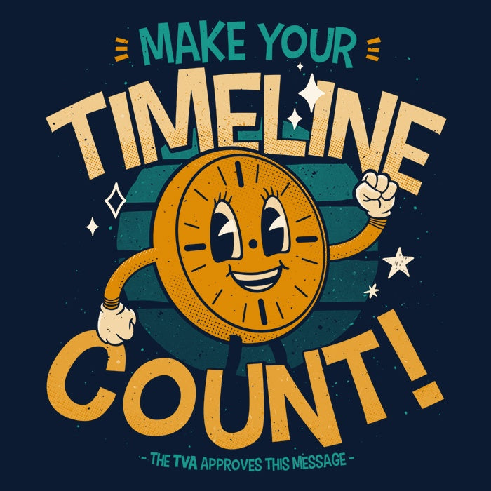 Make Your Timeline Count Men's Apparel - Adult & Kids T-Shirts, Sweatshirts & Hoodies apparel design preview 2
