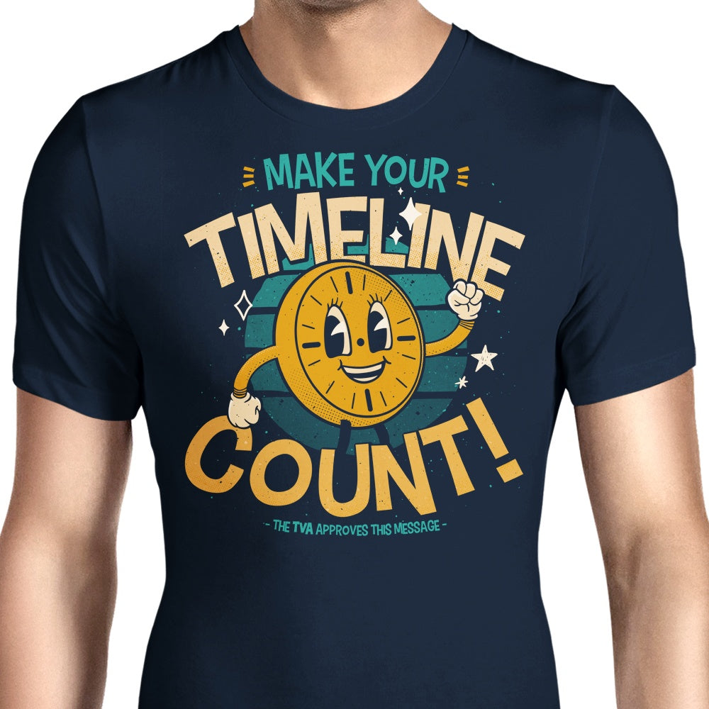 Make Your Timeline Count Men's Apparel - Adult & Kids T-Shirts, Sweatshirts & Hoodies apparel design preview 1