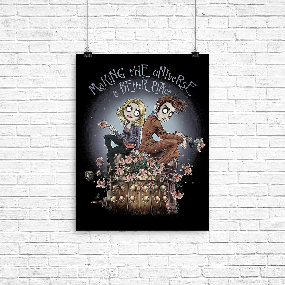 Making the Universe a Better Place Poster - Adult & Kids T-Shirts, Sweatshirts & Hoodies apparel design preview 1