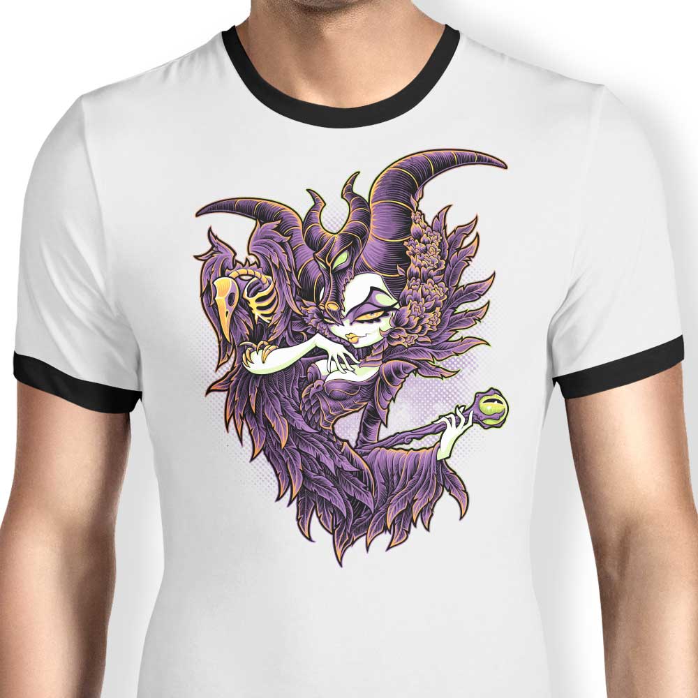 Malevolent Gaze Ringer - Adult & Kids T-Shirts, Sweatshirts & Hoodies apparel design preview 1