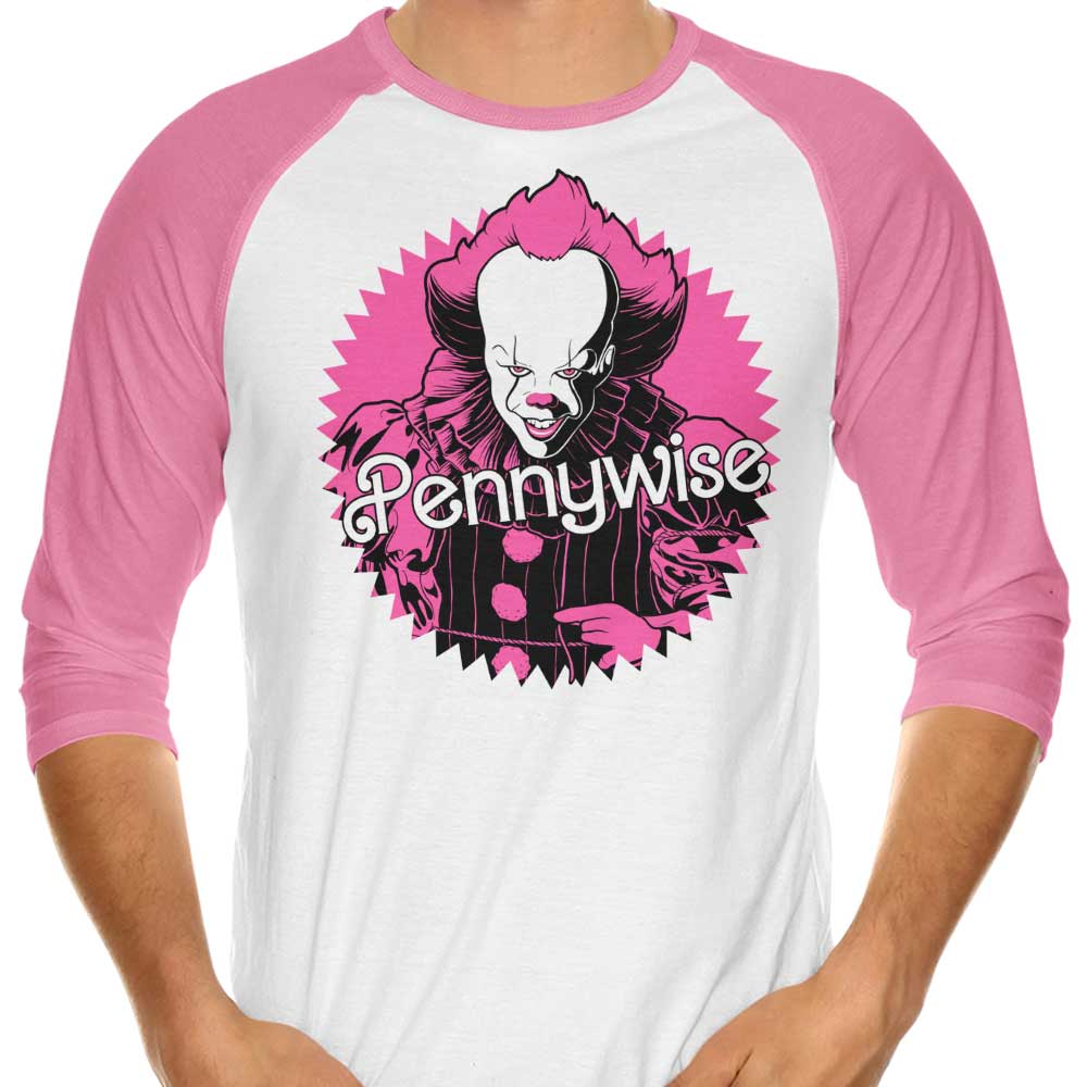 Malibu Clown 3/4 Sleeve Raglan - Adult & Kids T-Shirts, Sweatshirts & Hoodies apparel design preview 1