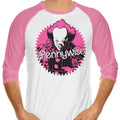 Malibu Clown 3/4 Sleeve Raglan - Adult & Kids T-Shirts, Sweatshirts & Hoodies apparel design preview 1