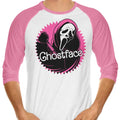 Malibu Ghost 3/4 Sleeve Raglan - Adult & Kids T-Shirts, Sweatshirts & Hoodies apparel design preview 1