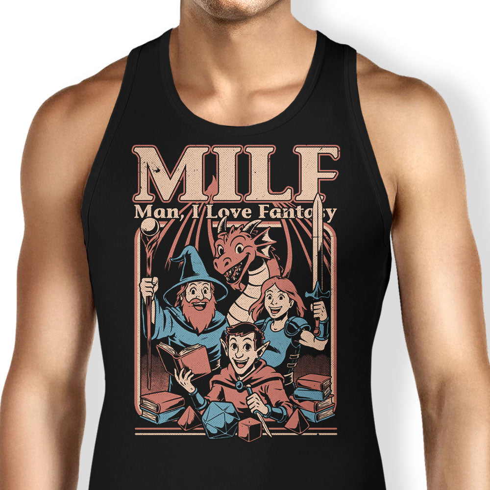 Man, I Love Fantasy Tank Top - Adult & Kids T-Shirts, Sweatshirts & Hoodies apparel design preview 1
