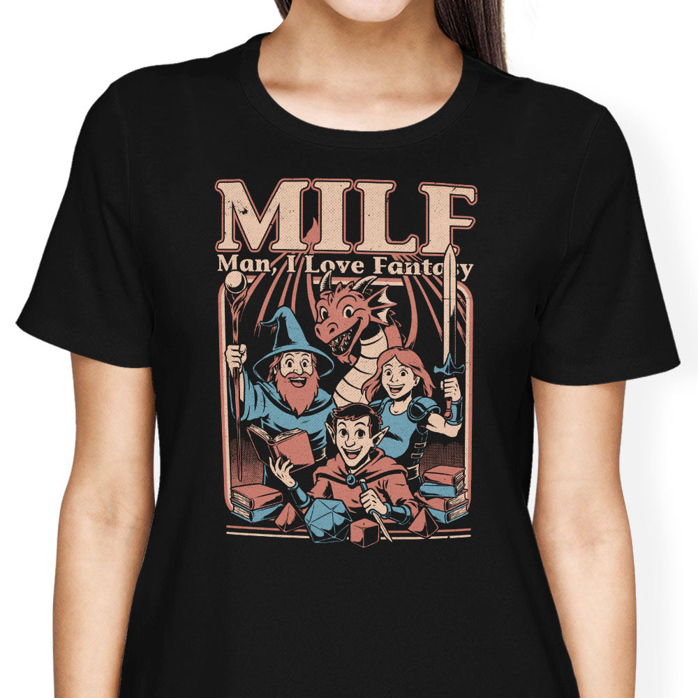 Man, I Love Fantasy Women's Apparel - Adult & Kids T-Shirts, Sweatshirts & Hoodies apparel design preview 1