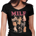 Man I Love Felines Women's V-Neck - Adult & Kids T-Shirts, Sweatshirts & Hoodies apparel design preview 1