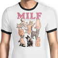 Man I Love Felines Ringer - Adult & Kids T-Shirts, Sweatshirts & Hoodies apparel design preview 1