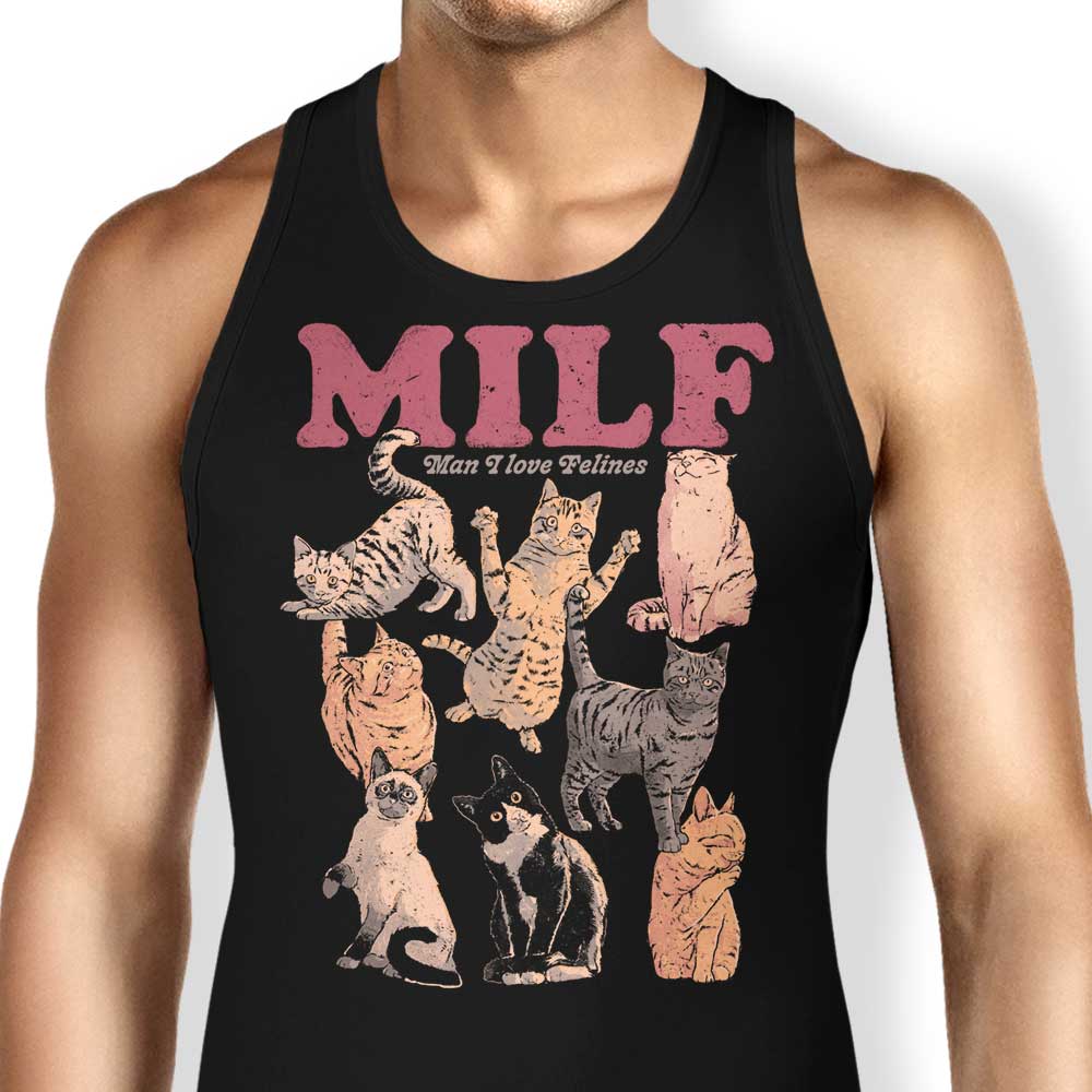 Man I Love Felines Tank Top - Adult & Kids T-Shirts, Sweatshirts & Hoodies apparel design preview 1