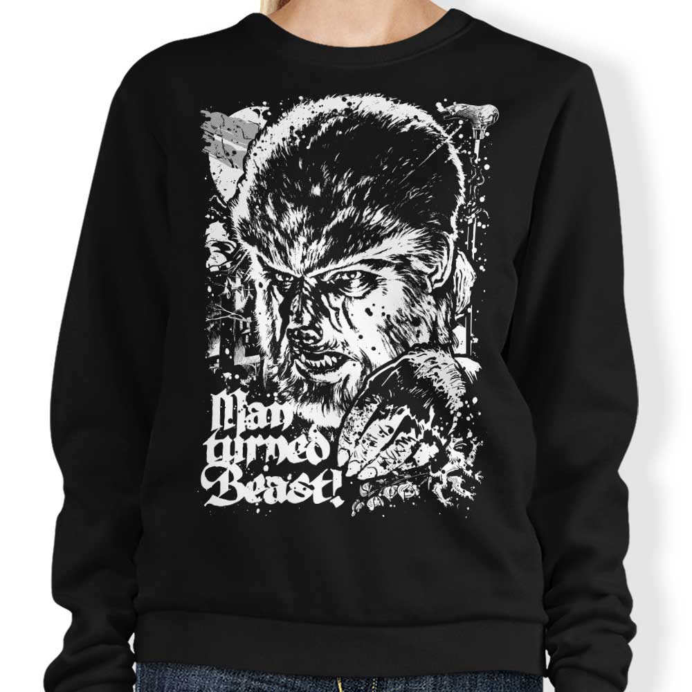 Man Turned Beast - Adult & Kids T-Shirts, Sweatshirts & Hoodies apparel design preview 1