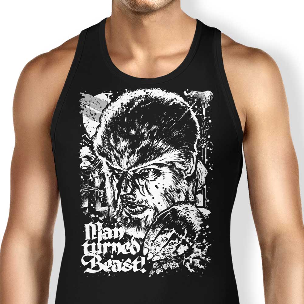 Man Turned Beast Tank Top - Adult & Kids T-Shirts, Sweatshirts & Hoodies apparel design preview 1