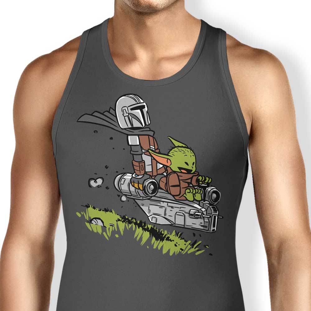 Mando and Child Tank Top - Adult & Kids T-Shirts, Sweatshirts & Hoodies apparel design preview 1