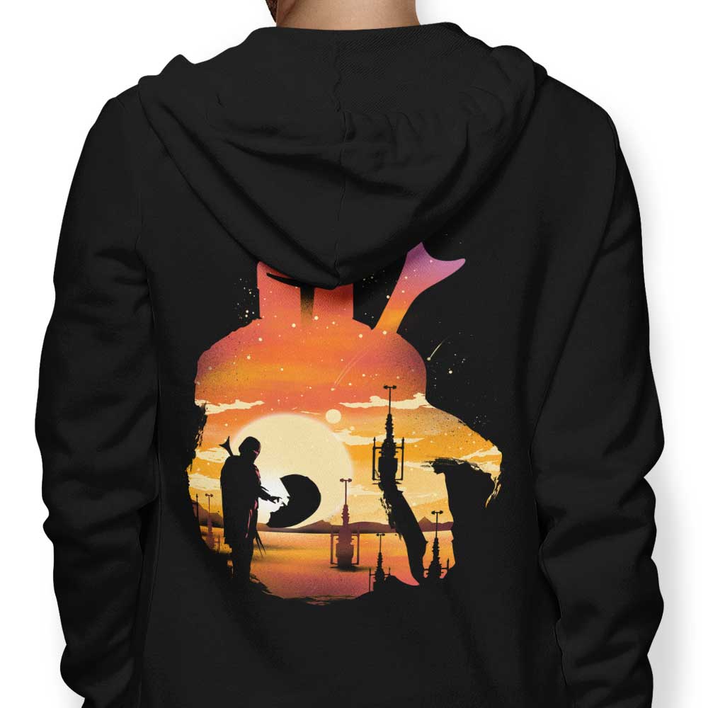 Mando Sunset - Adult & Kids T-Shirts, Sweatshirts & Hoodies apparel design preview 1