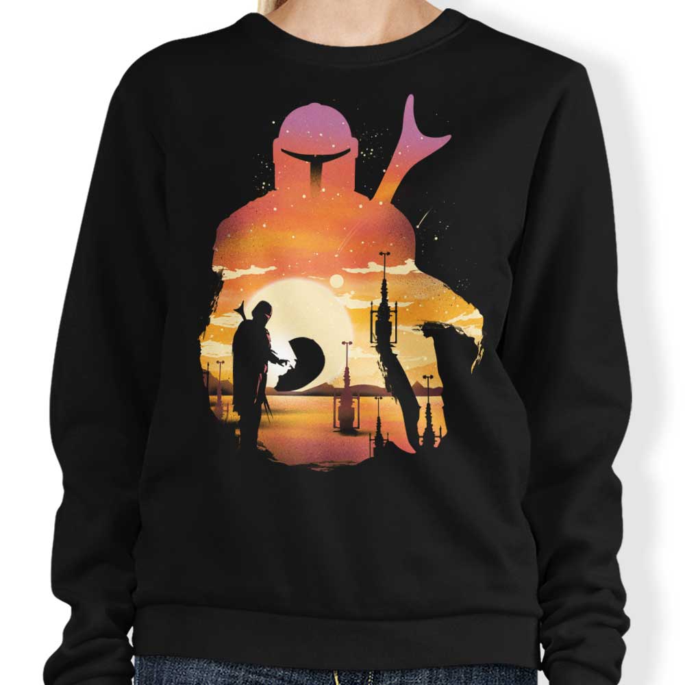 Mando Sunset - Adult & Kids T-Shirts, Sweatshirts & Hoodies apparel design preview 1