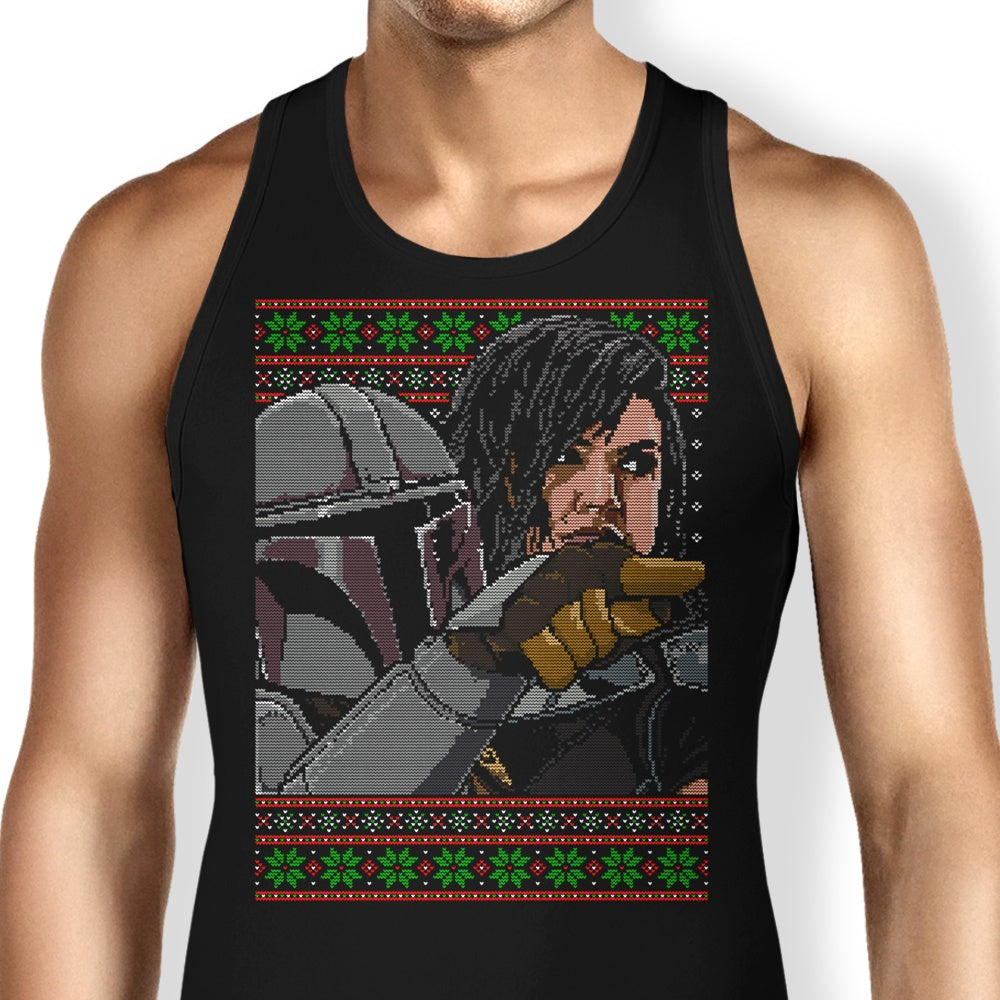 Mando Yelling Sweater Tank Top - Adult & Kids T-Shirts, Sweatshirts & Hoodies apparel design preview 1