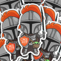 Mando Teerion Sticker February 2023 - Adult & Kids T-Shirts, Sweatshirts & Hoodies apparel design preview 1