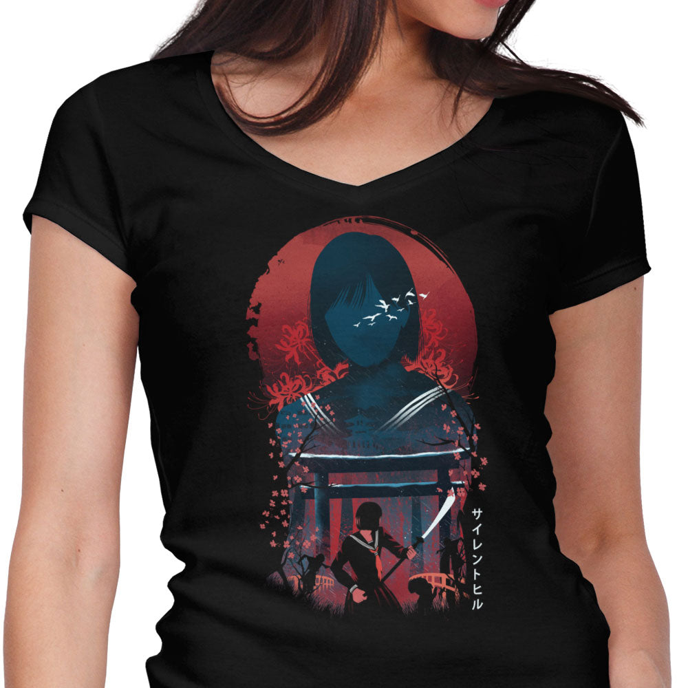 Marked by Memory Women's V-Neck - Adult & Kids T-Shirts, Sweatshirts & Hoodies apparel design preview 1
