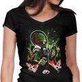 Mars Invasion Women's V-Neck - Adult & Kids T-Shirts, Sweatshirts & Hoodies apparel design preview 1