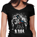 Marshmallow Ghost Women's V-Neck - Adult & Kids T-Shirts, Sweatshirts & Hoodies apparel design preview 1