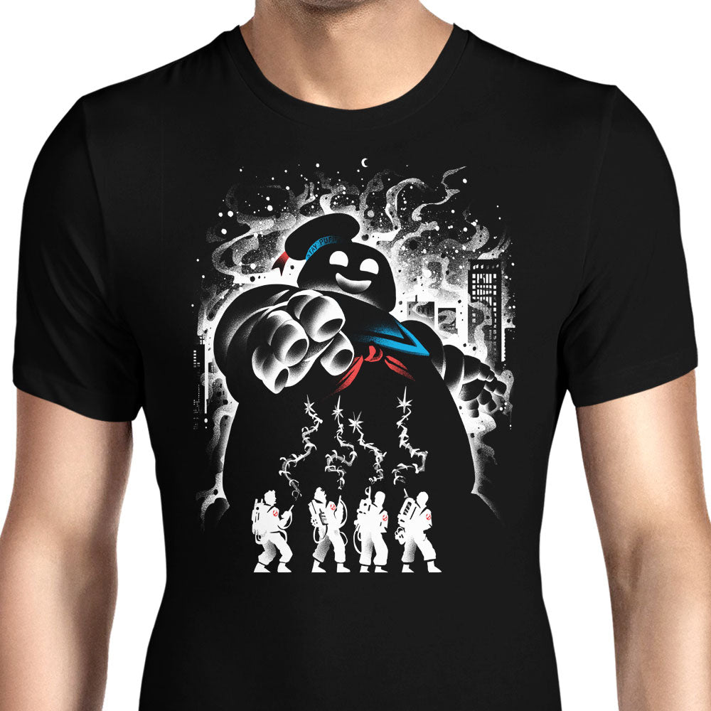 Marshmallow Ghost Men's Apparel - Adult & Kids T-Shirts, Sweatshirts & Hoodies apparel design preview 1
