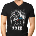 Marshmallow Ghost Men's V-Neck - Adult & Kids T-Shirts, Sweatshirts & Hoodies apparel design preview 1