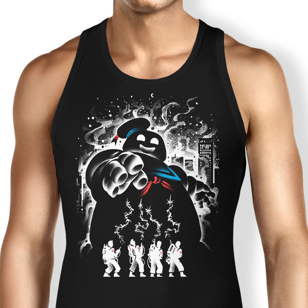 Marshmallow Ghost Tank Top - Adult & Kids T-Shirts, Sweatshirts & Hoodies apparel design preview 1
