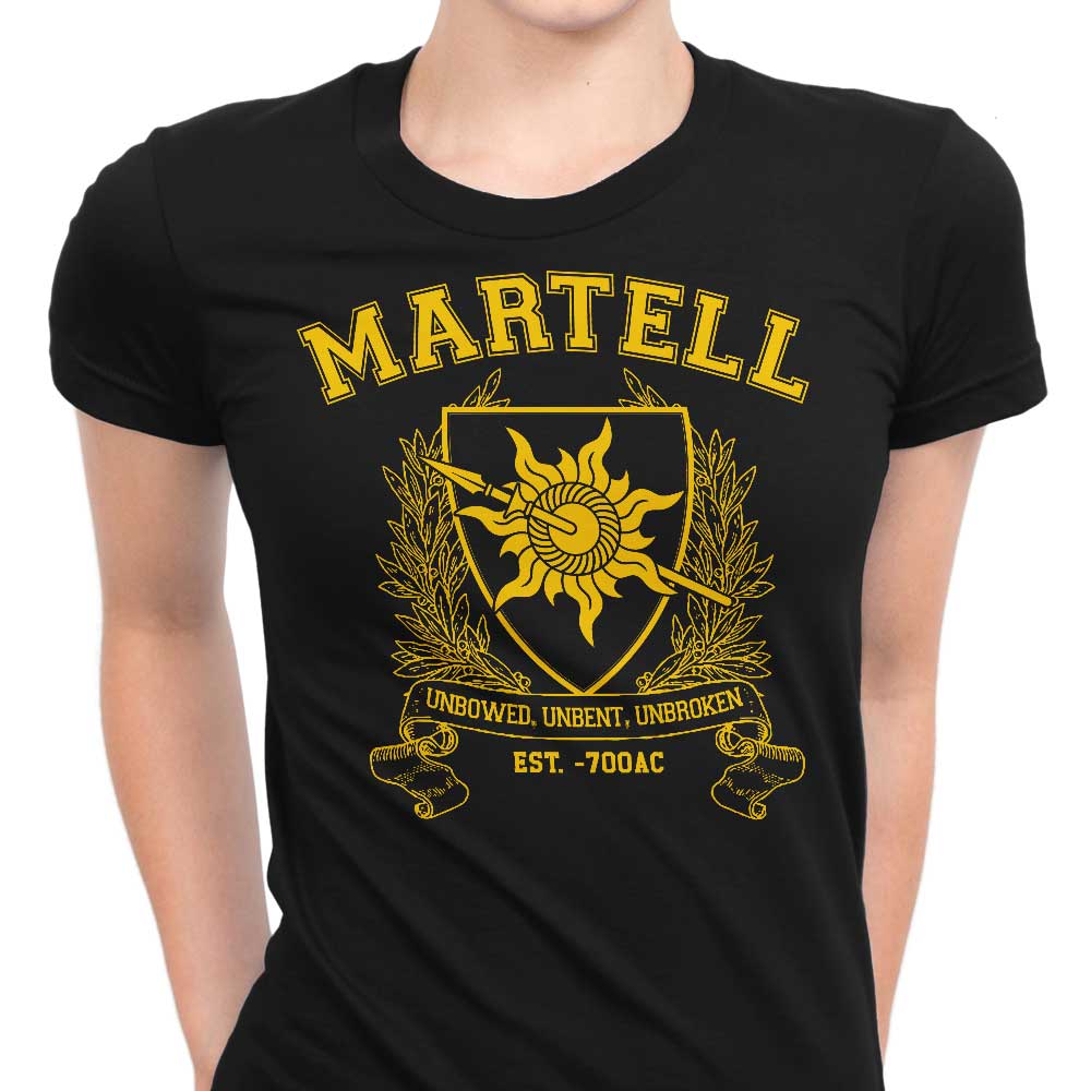 Martell University Women's Apparel - Adult & Kids T-Shirts, Sweatshirts & Hoodies apparel design preview 1