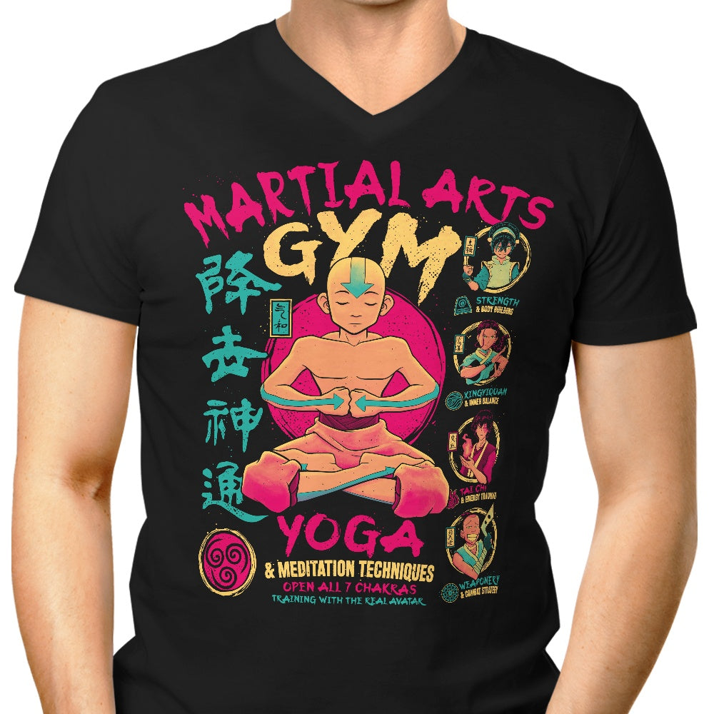 Martial Arts Gym Men's V-Neck - Adult & Kids T-Shirts, Sweatshirts & Hoodies apparel design preview 1