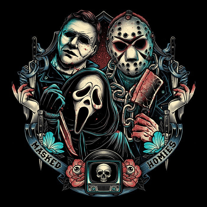 Masked Homies Youth Apparel - Adult & Kids T-Shirts, Sweatshirts & Hoodies apparel design preview 2