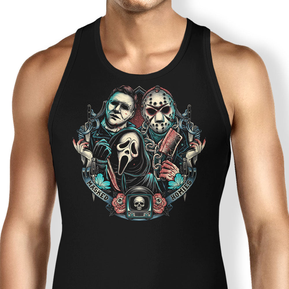Masked Homies Tank Top - Adult & Kids T-Shirts, Sweatshirts & Hoodies apparel design preview 1